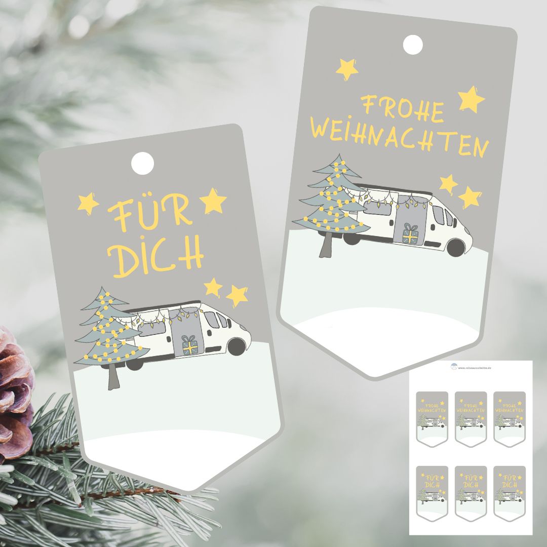 Geschenkanhänger Camper